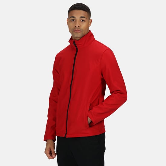Regatta Mens Ablaze Printable Softshell Jacket (Classic Red/Black)