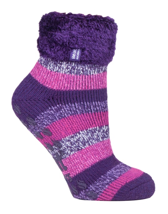 HEAT HOLDERS - Womens Thermal Slipper Bettsocken mit rutschfesten Griffen - Image 1