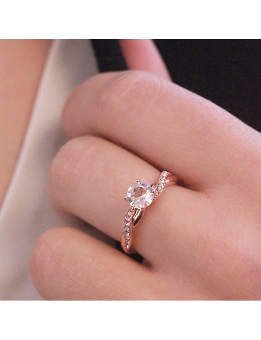 Eleanor Ring - Roségold und Kristall - Image 2