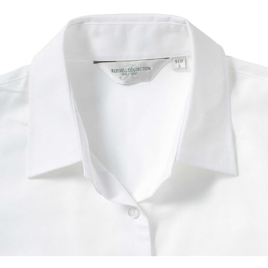Russell Collection - Bluse mit kurzen Ärmeln - Damen (Weiß) - Image 3