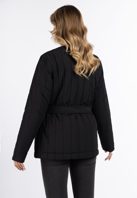Dreimaster Baumwolljacke mit leichter Wattierung Damen Schwarz - Image 4