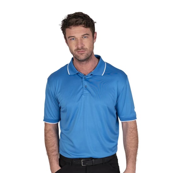 Island Green - Poloshirt für Herren (Himmelsblau) - Image 1