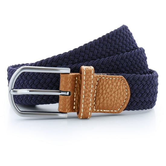 Asquith & Fox Herren Gewebter Braid Stretchgürtel (Marineblau) - Image 1