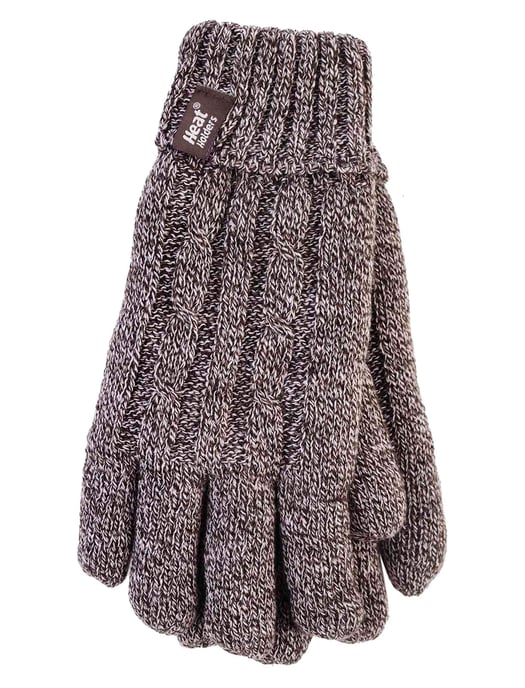 Heat Holders - Womens Cable Knit 2.3 tog Handschuhe für den Winter - Image 1