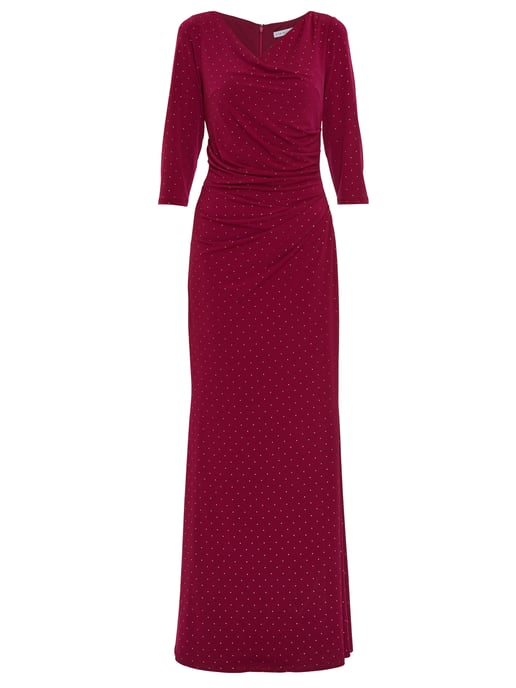 Gina Bacconi Samantha Maxi Dress in Red