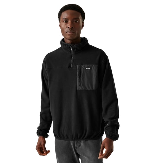 Regatta - "Frankie" Fleece-Oberteil mit halbem Reißverschluss für Herren (Schwarz) - Image 3