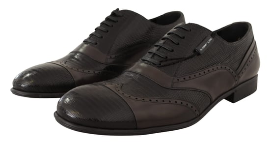 Dolce & Gabbana Braune Eidechsenleder Oxford-Schuhe für Männer - Image 2