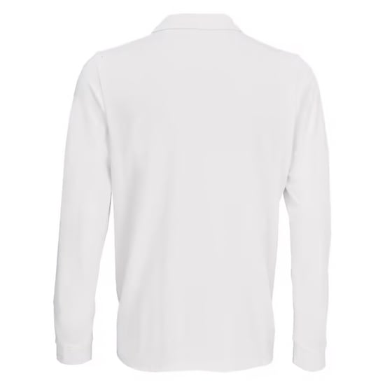 SOLS - Poloshirt für Herren/Damen Unisex Langärmlig (Weiß) - Image 2