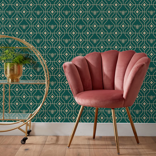 Bee Deco Gold Geometrisches Folien-Tapeten - Image 2