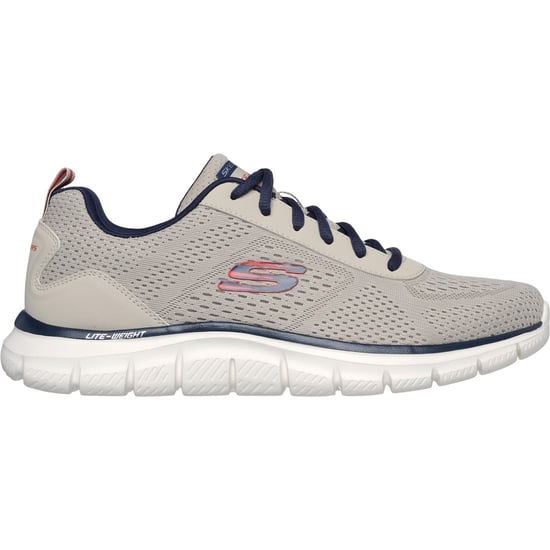 Skechers Track Leshur Herren Sneaker aus Polyester in Taupe/Navy - Image 2