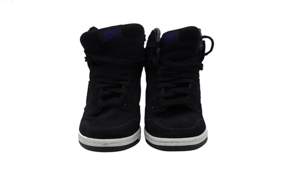 Nike Dunk Sky Hi Sneakers in Schwarz-Gummi-Leder - Image 2