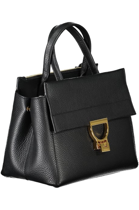 Coccinelle Damen schwarze Leder-Handtasche - Image 3