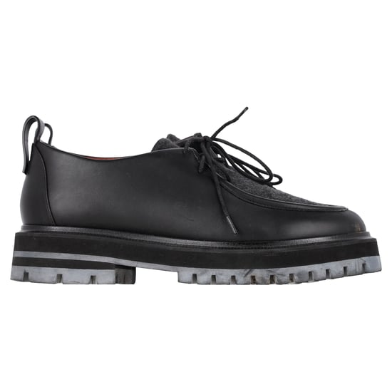 Loro Piana Derby-Schnürschuhe aus schwarzem Leder - Image 1