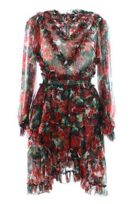 Dolce & Gabbana Women Flowers Mid-Length Dress - Image 1