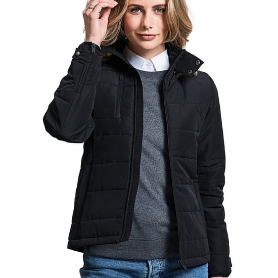 Russell Womens/Ladies Cross Wattierte Jacke (Schwarz) - Image 4
