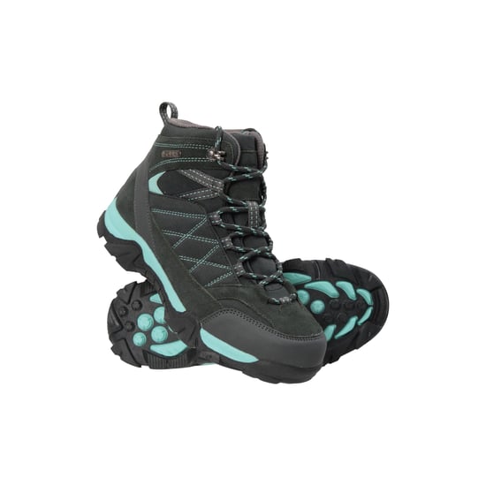 Mountain Warehouse Childrens/Kids Trail Suede Walking Boots (Teal)