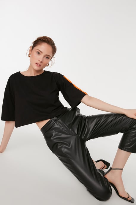 Trendyol Damen hohe Taillene Stift-Hose - Image 3