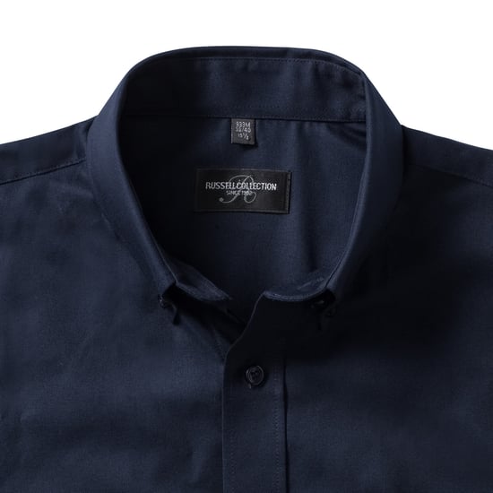 Russell Collection - "Oxford" Formelles Hemd für Herren (Leuchtend Navy-Blau) - Image 4