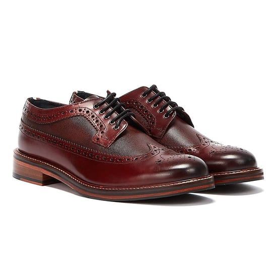 Ben Sherman Archie Brogue Herren Burgundy Schuhe - Image 1