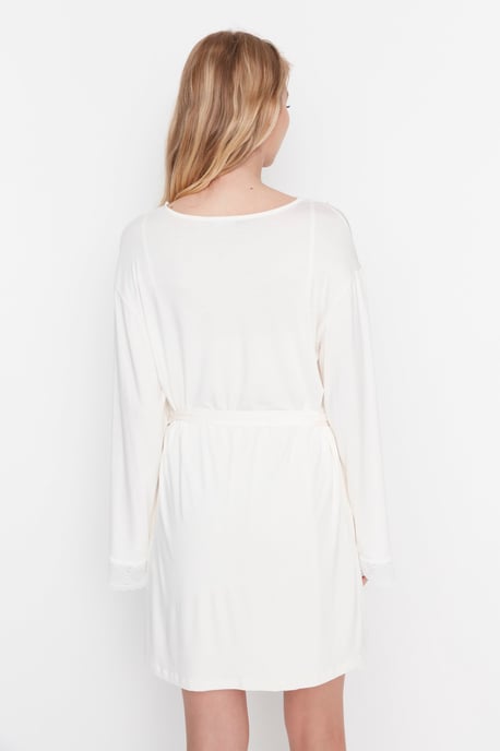 Trendyol Damen Morgenmäntel mit Raglanärmeln und Schalkragen - Image 4