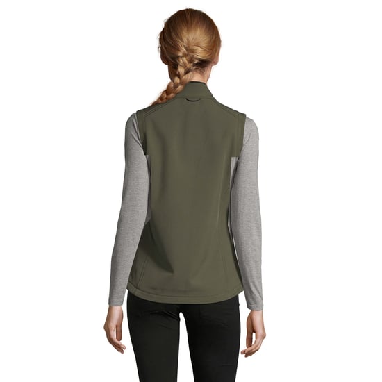 SOLS Womens/Ladies Rallye Soft Shell Bodywarmer Jacke (Dunkelgrün) - Image 4
