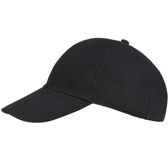 SOLS Unisex Buffalo 6 Panel Baseball Cap (Black)
