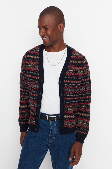 Trendyol Herren Ethnische Strickjacke - Image 1