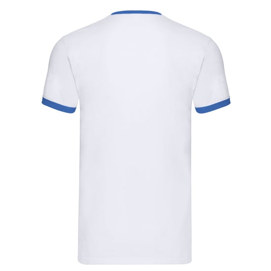 Fruit of the Loom - T-Shirt Ringer-Stil für Herren/Damen Unisex (Weiß/Königsblau) - Image 2