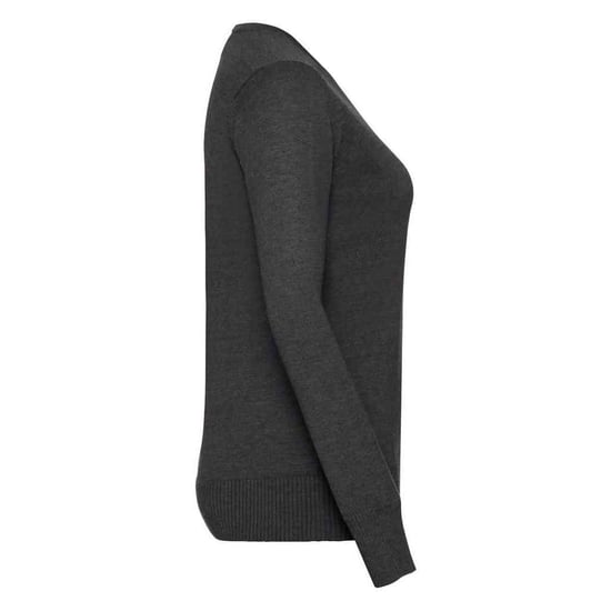 Russell Collection - Sweatshirt V-Ausschnitt für Damen (Holzkohle) - Image 3
