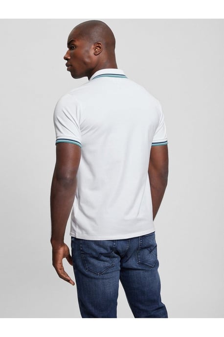 Sport Piqué Polo Weiß - Image 4