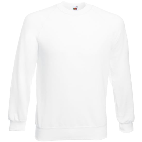 Fruit Of The Loom Herren Raglan-Ärmel Belcoro® Sweatshirt (Weiß) - Image 1