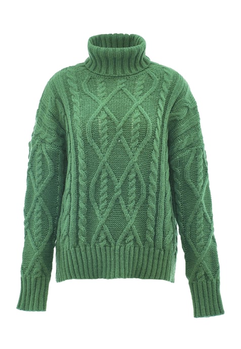 Mymo Rollkragenpullover Damen grün - Image 1