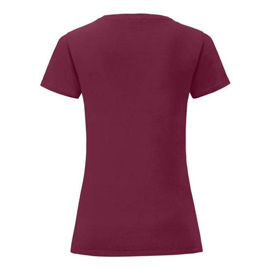 Fruit Of The Loom Damen/Damen Iconic T-Shirt (Burgund) - Image 2