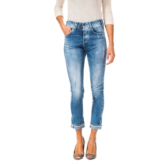 Lange Jeanshose mit geradem Saumschnitt 10DBF0667 Damen - Image 1
