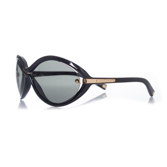 Schwarze ovale Sonnenbrille - Image 2