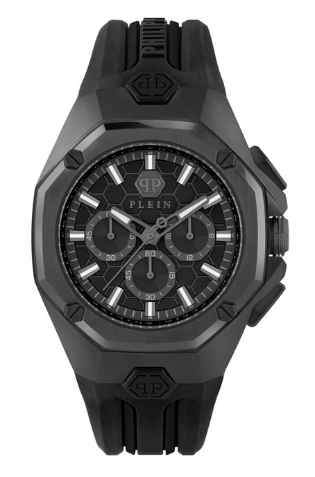 Philipp Plein Octagon Herren Schwarz Uhr PWTBA0623 - Image 1