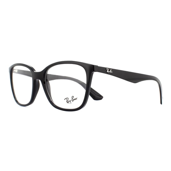 Ray-Ban Square Shiny Black Unisex Women Glasses Frames