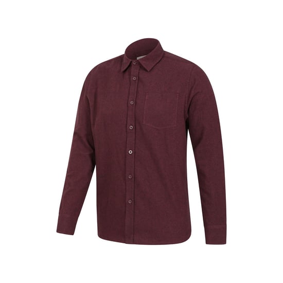 Mountain Warehouse Herren Bamford Melange Hemd (Burgund) - Image 3