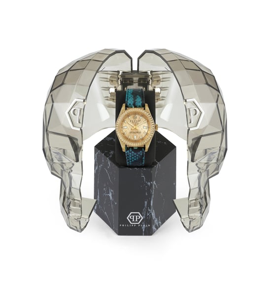 Philipp Plein Queen Blau Damen Armbanduhr PWDAA0221 - Image 4