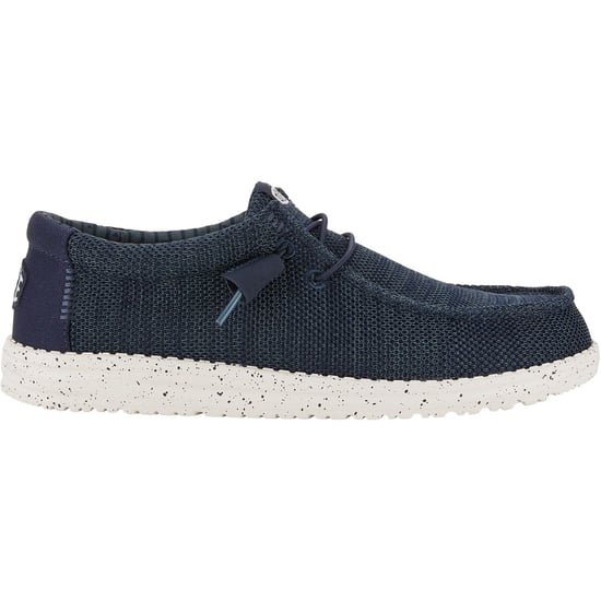 HEYDUDE Wally Stretch Mesh Polyester Herren Marine Bootsschuhe - Image 6