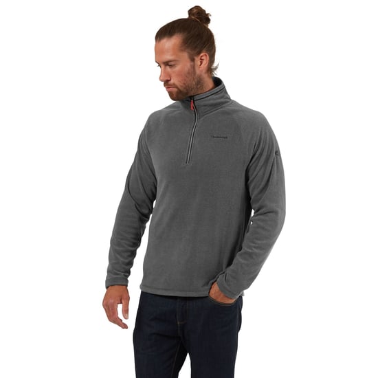 Craghoppers Mens Corey VI Half Zip Fleece Top (Black Pepper Marl)