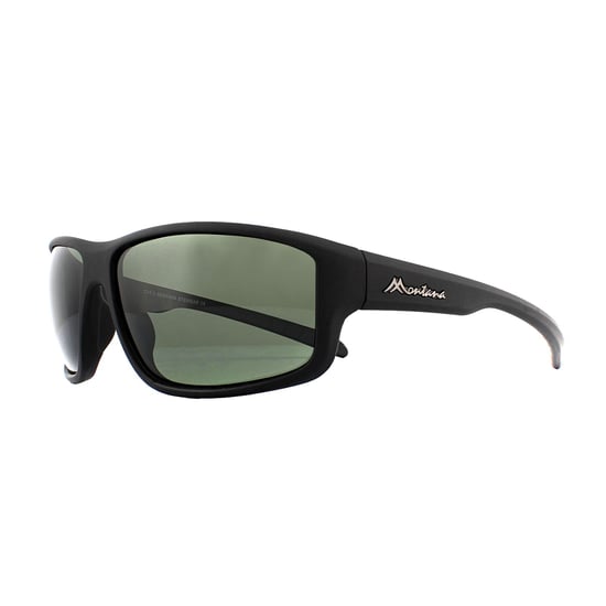 Montana Sunglasses SP313A Black Rubber Green G15 Polarized