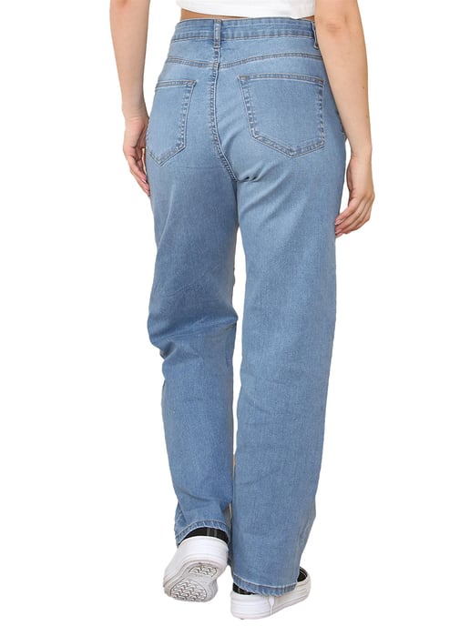 Enzo | Womens Wide Leg Jeans - Hellblau - Image 3