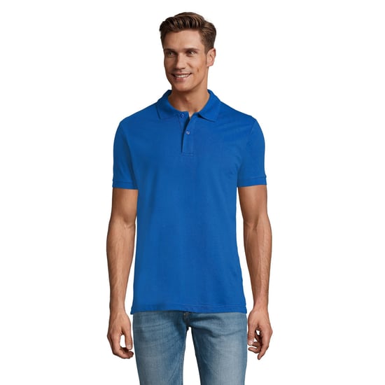 SOLS Herren Perfect Pique Kurzarm-Poloshirt (Königsblau) - Image 4