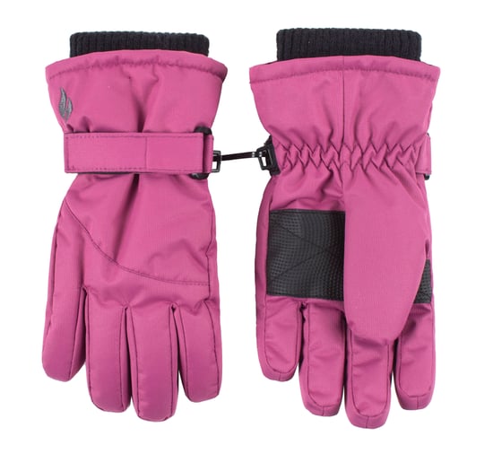 Heat Holders Childrens Snowflake Winter Thermal Lined Cuffs Performance Handschuhe - Pink - Image 1