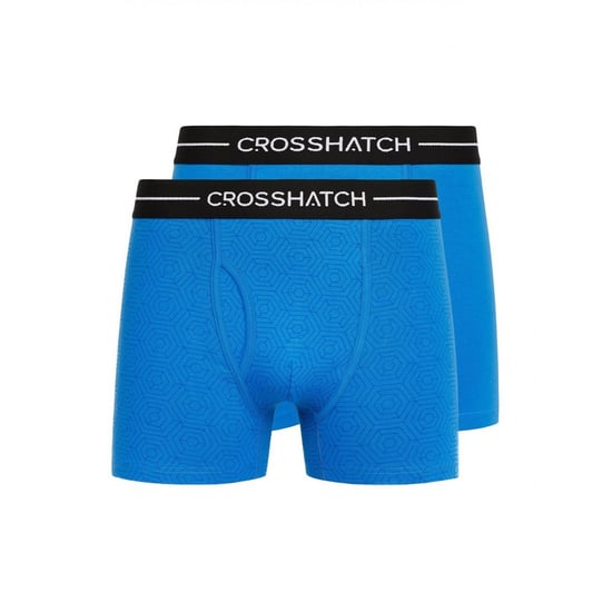 Crosshatch - "Hexter" Boxershorts für Herren (2er-Pack) (Blau) - Image 1