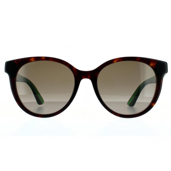 Lunettes de soleil Gucci GG0702SKN 003 Havana avec gradient vert et brun rouge - Image 1