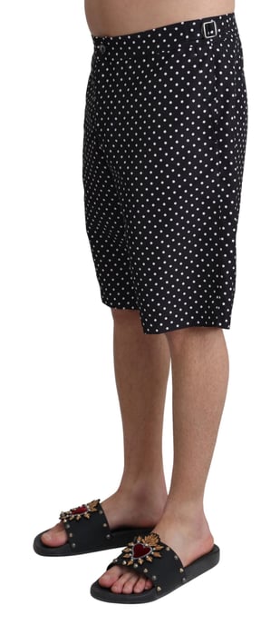 Dolce & Gabbana Hommes - Short de bain à pois noirs - maillots de plage - Image 2
