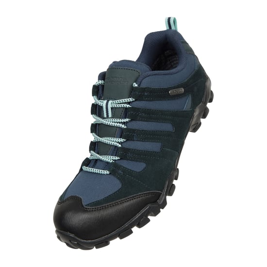 Mountain Warehouse Womens/Ladies Belfour Suede Waterproof Walking Shoes (Navy)