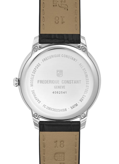 Frédérique Constant Moneta Mondphase Unisex Uhr Schwarz FC-206B3S6 - Image 2